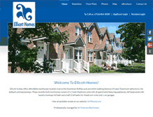 Tablet Screenshot of ellicotthomesapartments.com